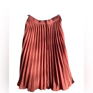 Kate Kasin. Brown skirt.